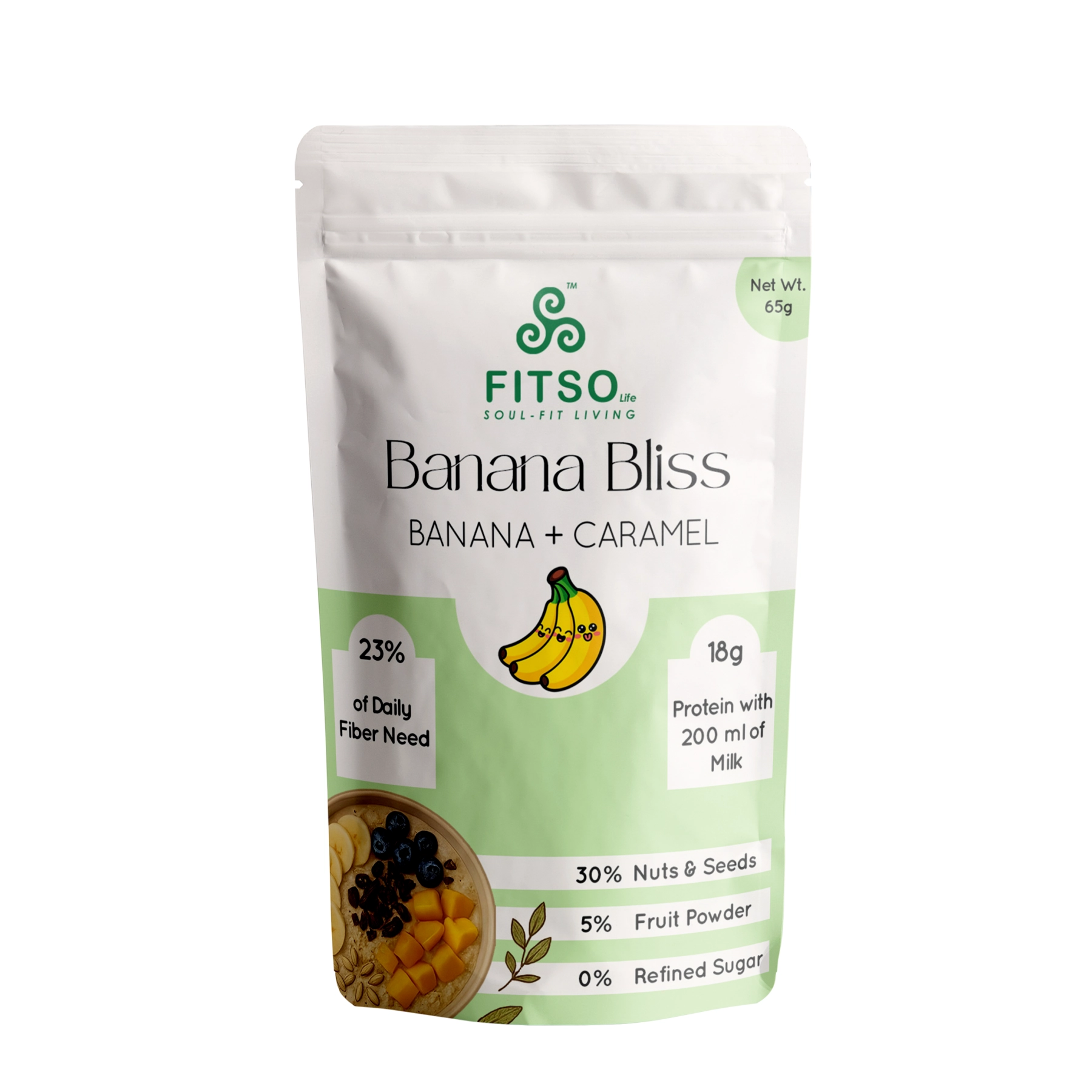 FITSO – Banana Bliss (Banana + Caramel) - Pack of 6