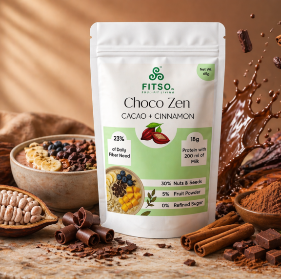 Cacao & Cinnamon Superfood: Natural Energy Booster for Stress Relief & Metabolism