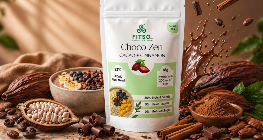 Cacao & Cinnamon Superfood: Natural Energy Booster for Stress Relief & Metabolism