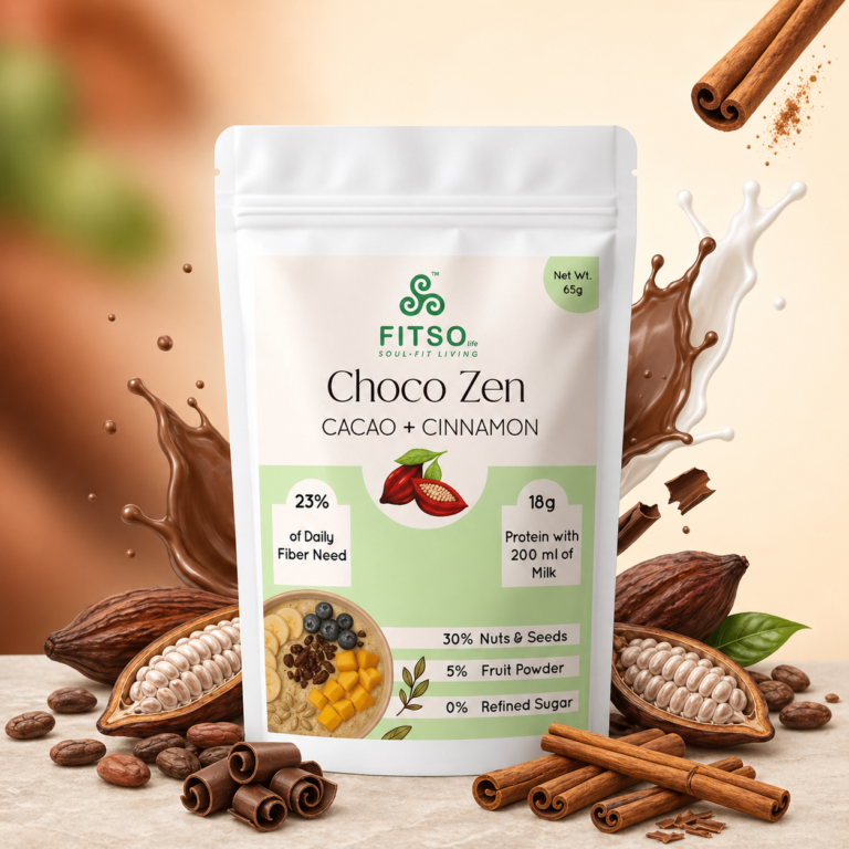 Cacao & Cinnamon Superfood: Natural Energy Booster for Stress Relief & Metabolism