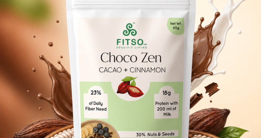 Cacao & Cinnamon Superfood: Natural Energy Booster for Stress Relief & Metabolism