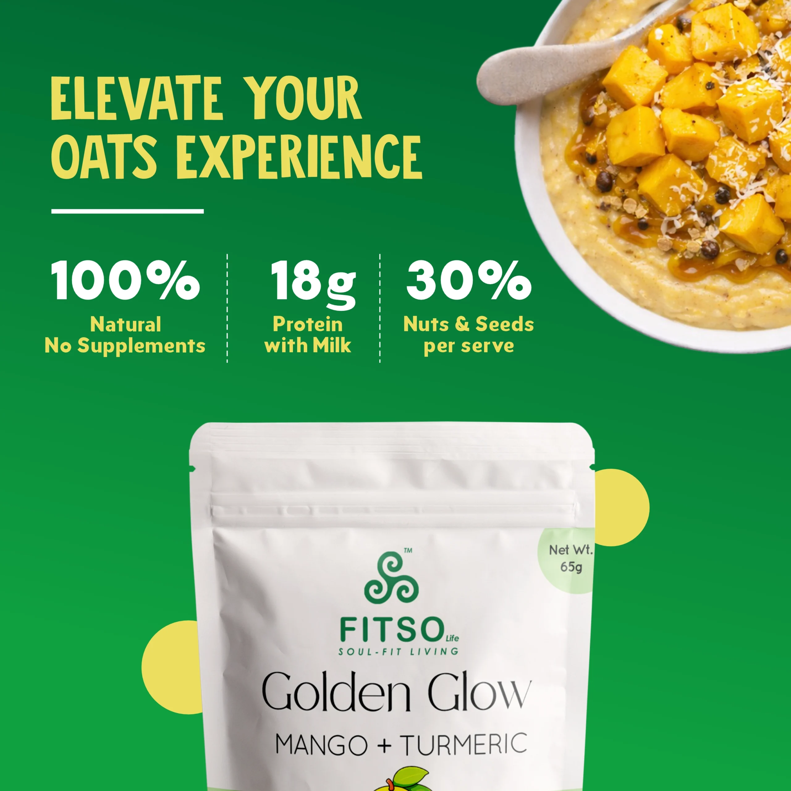 FITSO – Golden Glow (Mango + Turmeric) - Pack of 6 - Image 2