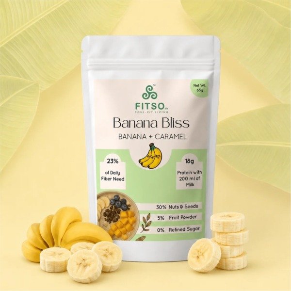 FITSO – Banana Bliss (Banana + Caramel) - Pack of 6