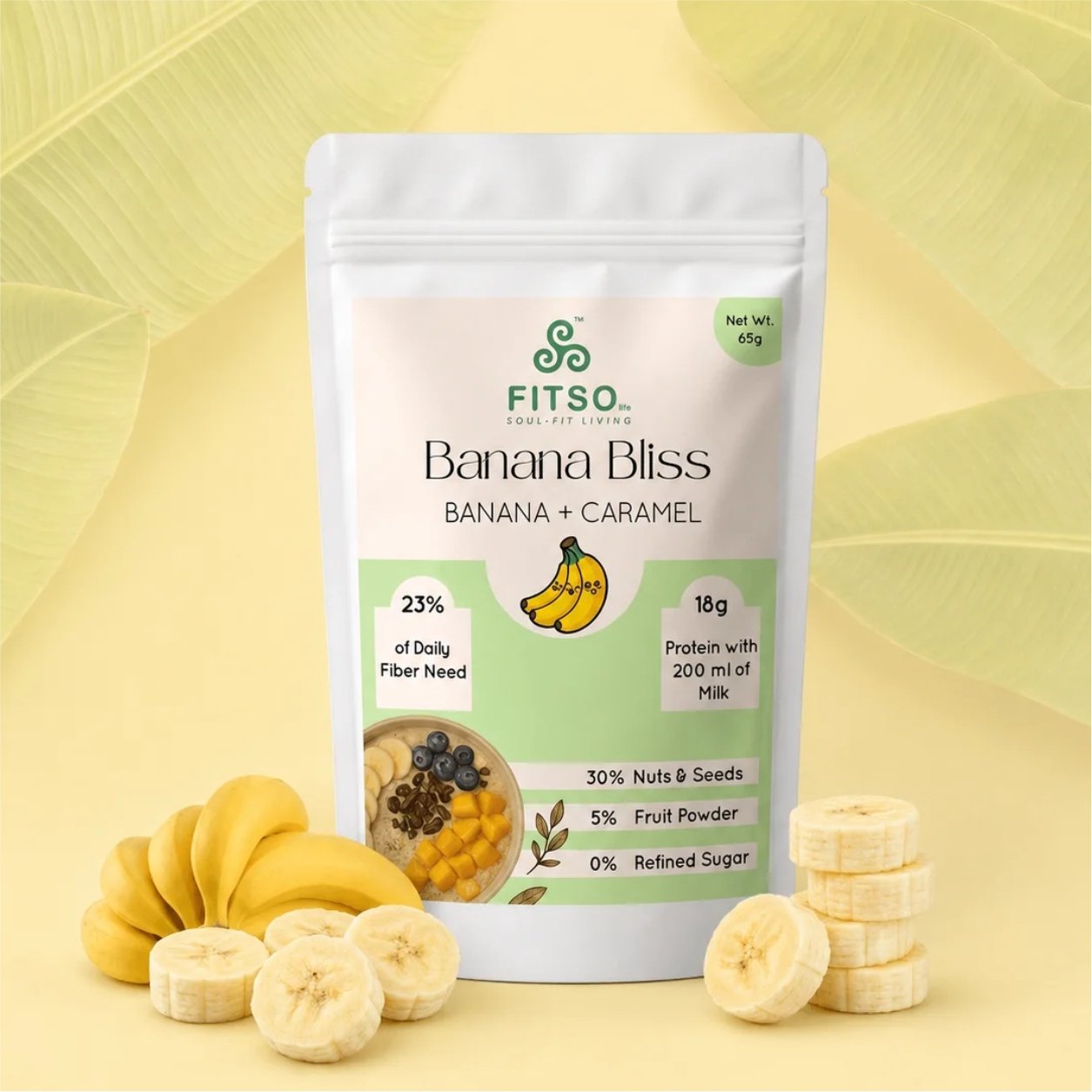 FITSO – Banana Bliss (Banana + Caramel) - Pack of 6