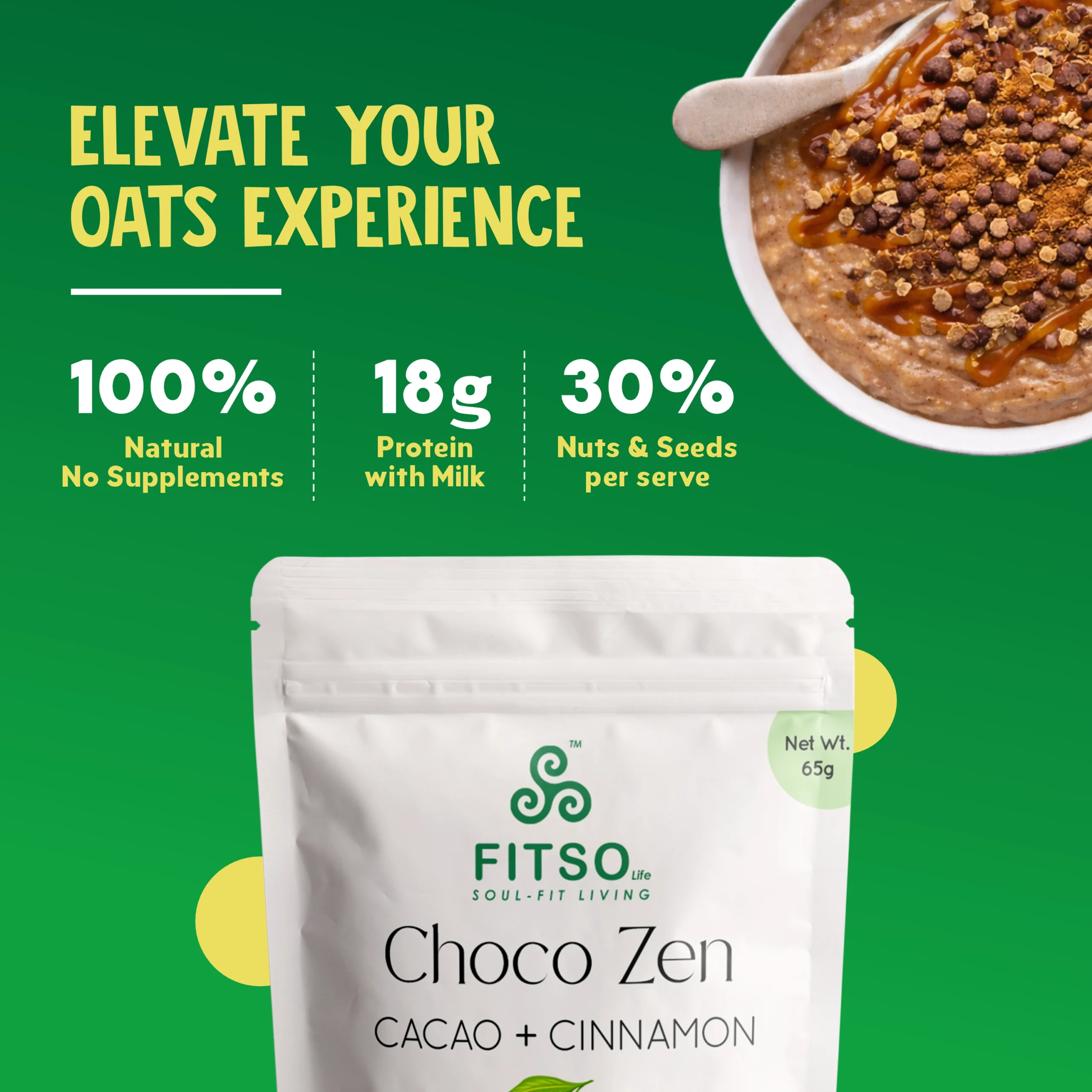 FITSO – Choco Zen (Cacao + Cinnamon) - Pack of 6 - Image 2