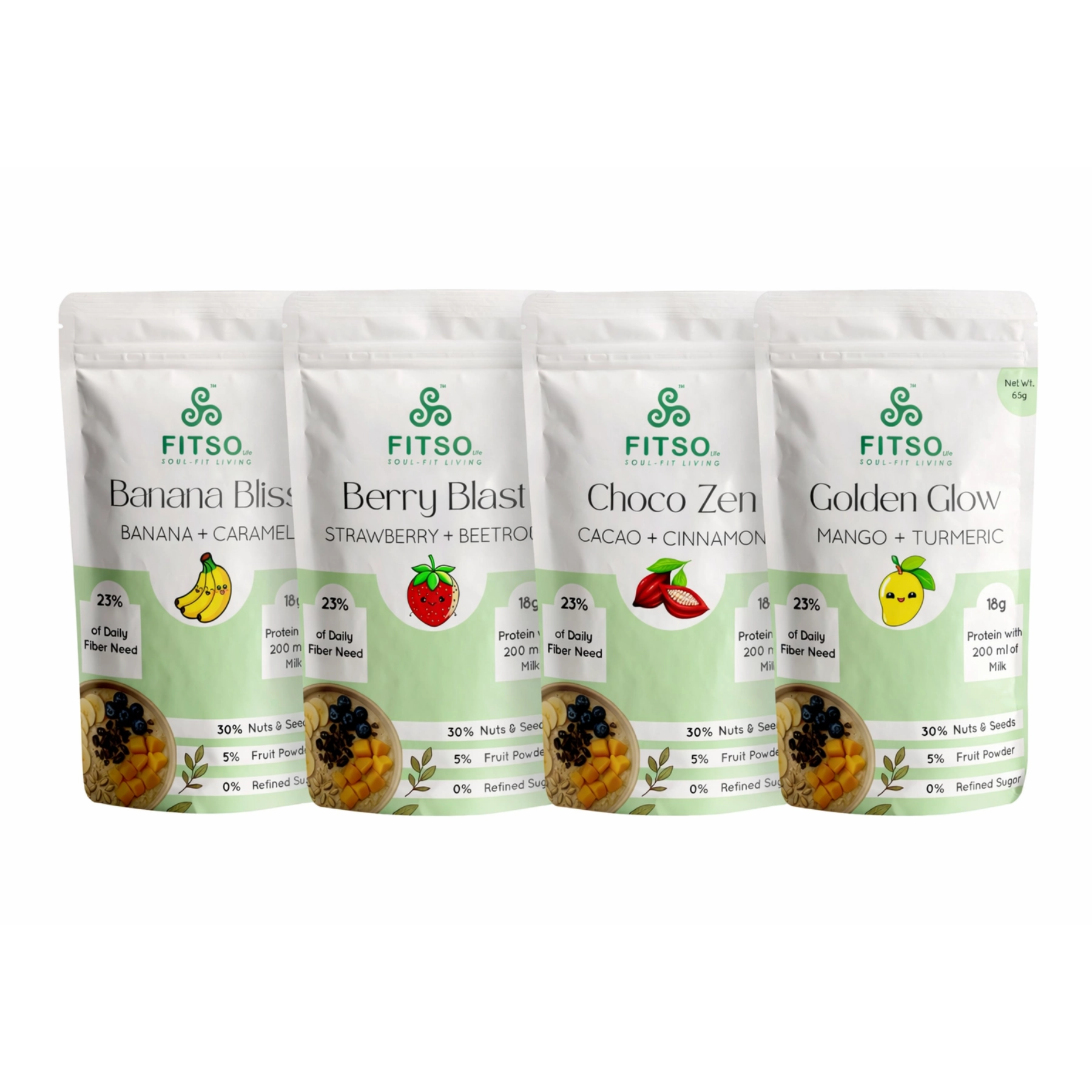 Fitso - Assorted Pack - Pack of 6